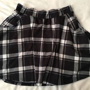 COTTON ON, PLAID HIGH-WAISTED SKIRT